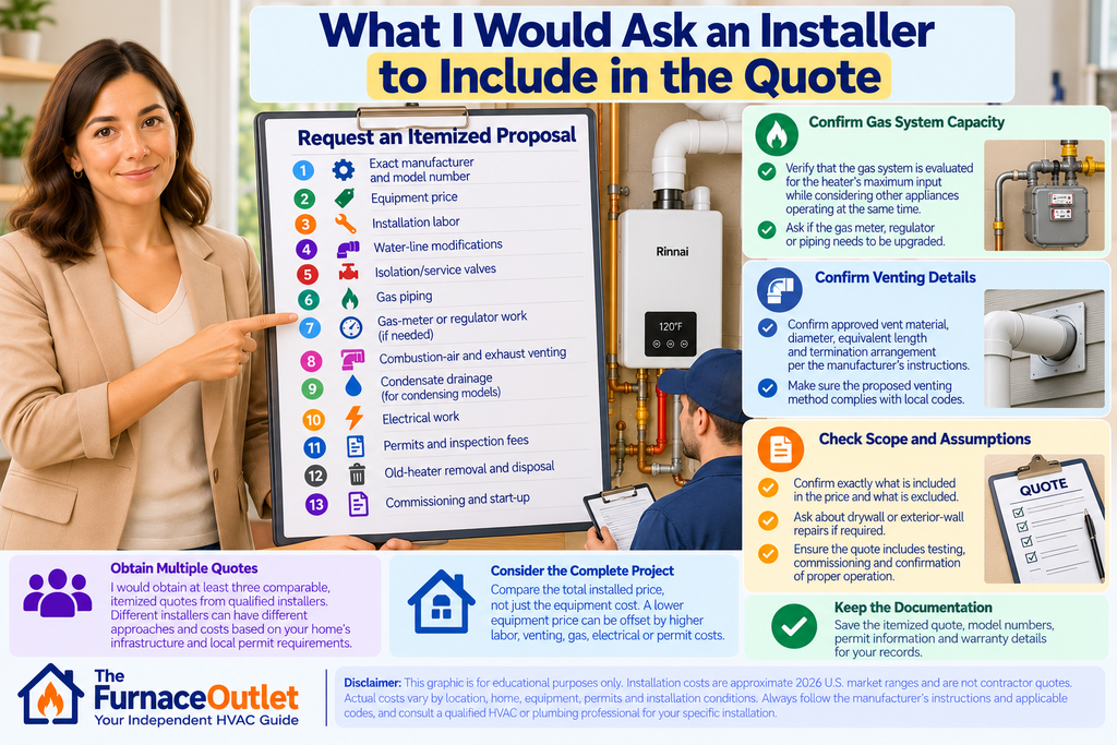 What I Would Ask an Installer to Include in the Quote