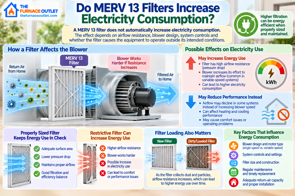 Do MERV 13 Filters Increase Electricity Consumption?