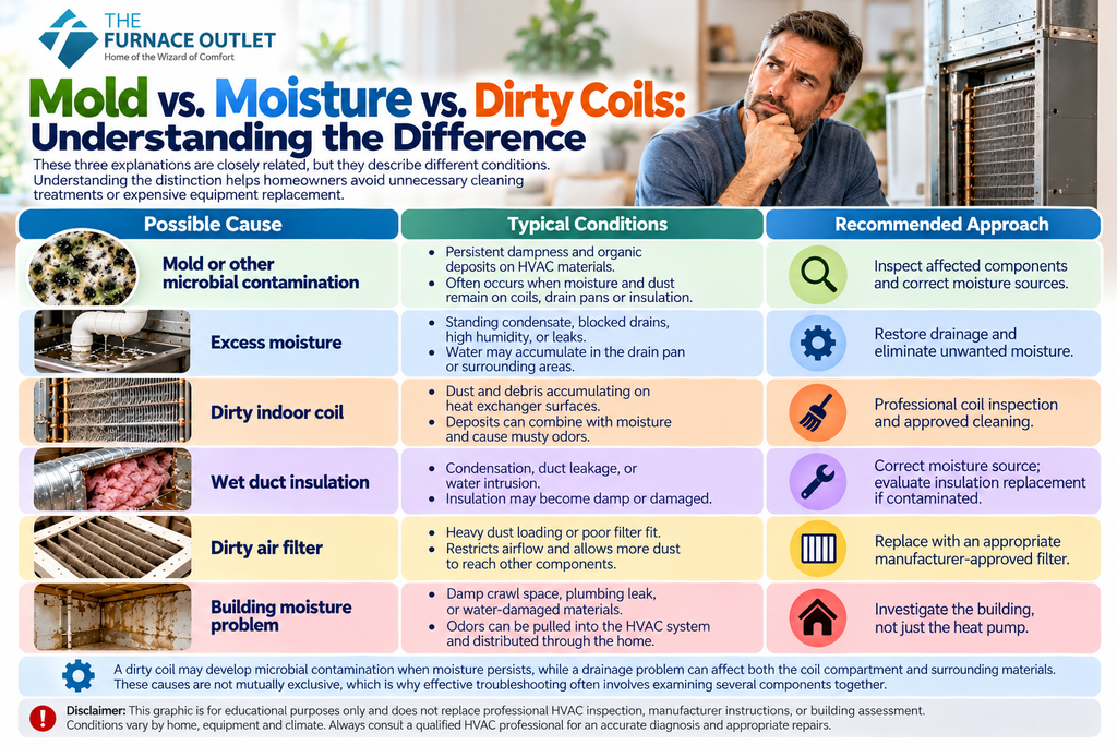 Mold vs. Moisture vs. Dirty Coils: Understanding the Difference
