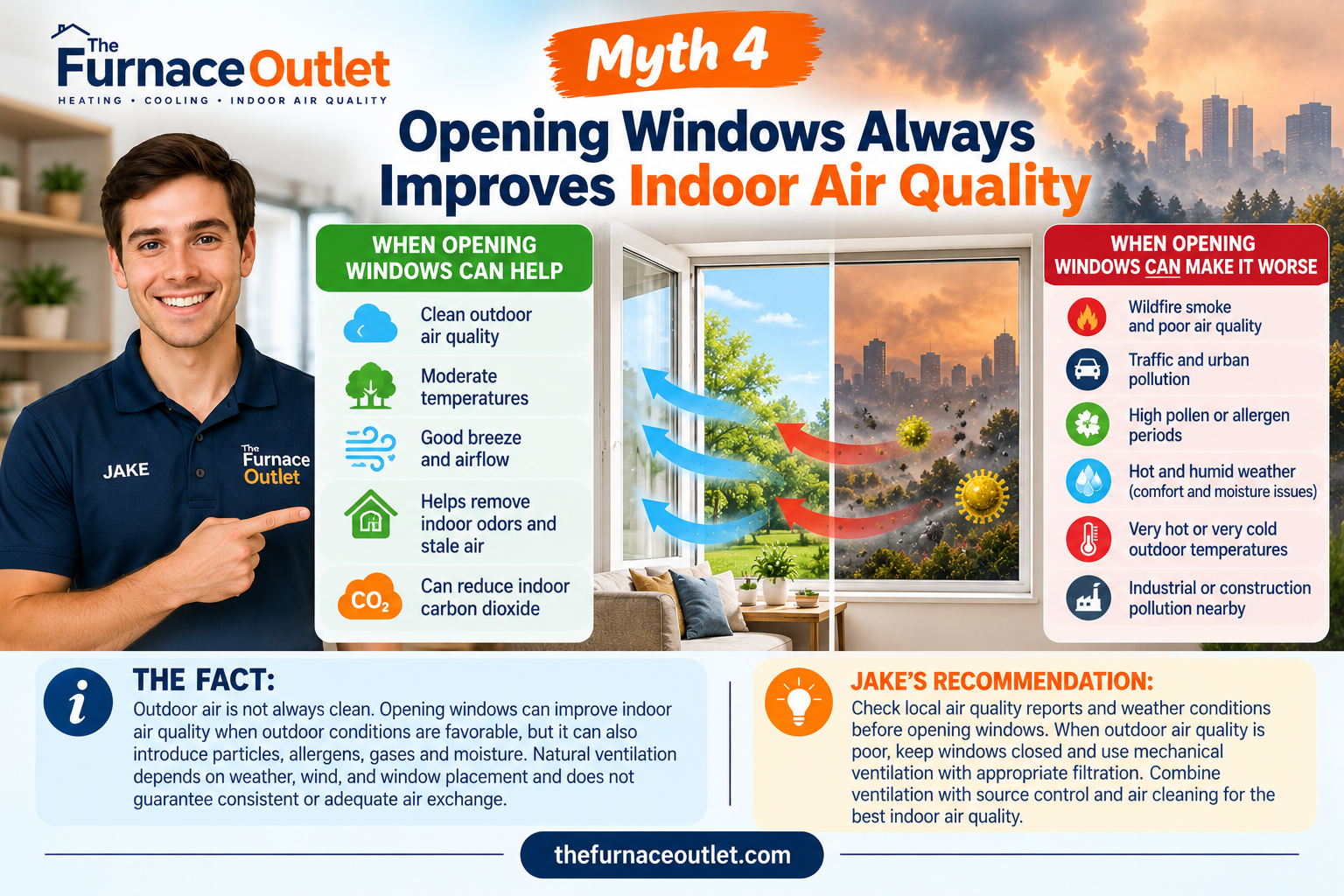 Myth 4: Opening Windows Always Improves Indoor Air Quality