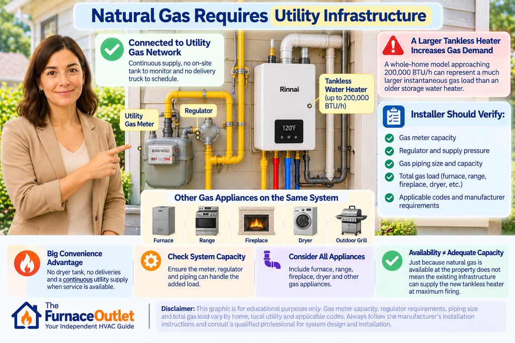 Natural Gas Requires Utility Infrastructure