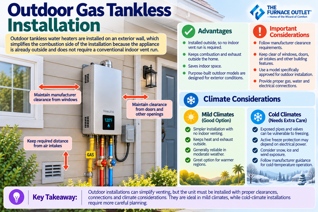 Outdoor Gas Tankless Installation