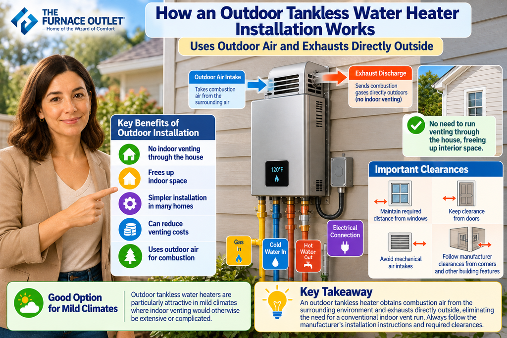 How an Outdoor Tankless Water Heater Installation Works