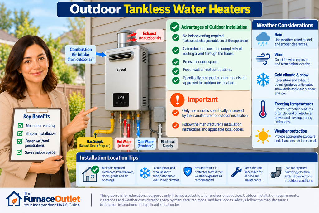 Outdoor Tankless Water Heaters