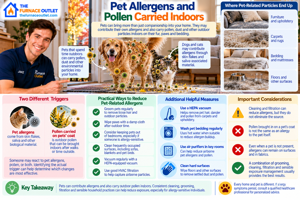 Pet Allergens and Pollen Carried Indoors