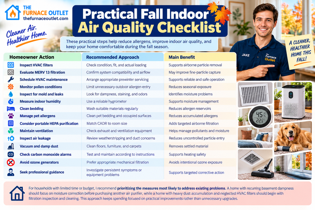 Practical Fall Indoor Air Quality Checklist