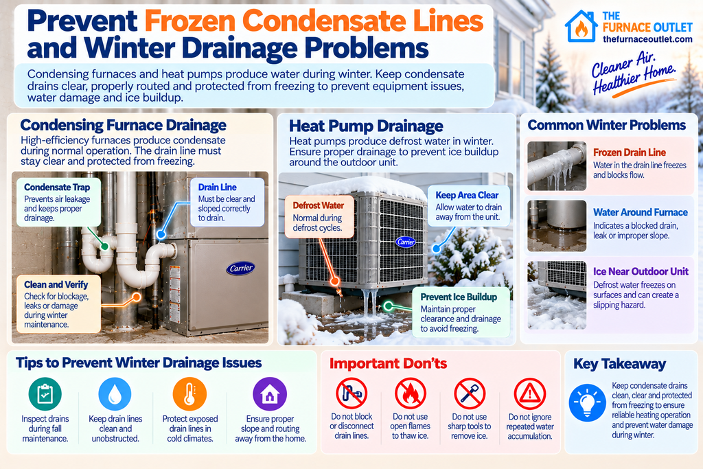 Prevent Frozen Condensate Lines and Winter Drainage Problems