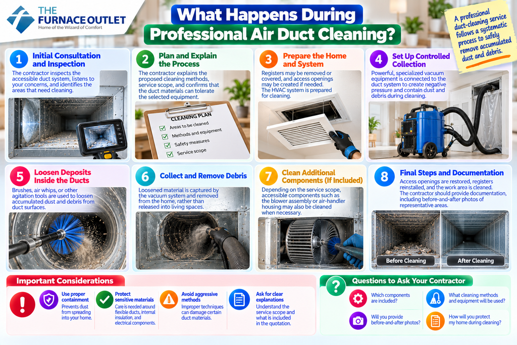 What Happens During Professional Air Duct Cleaning?
