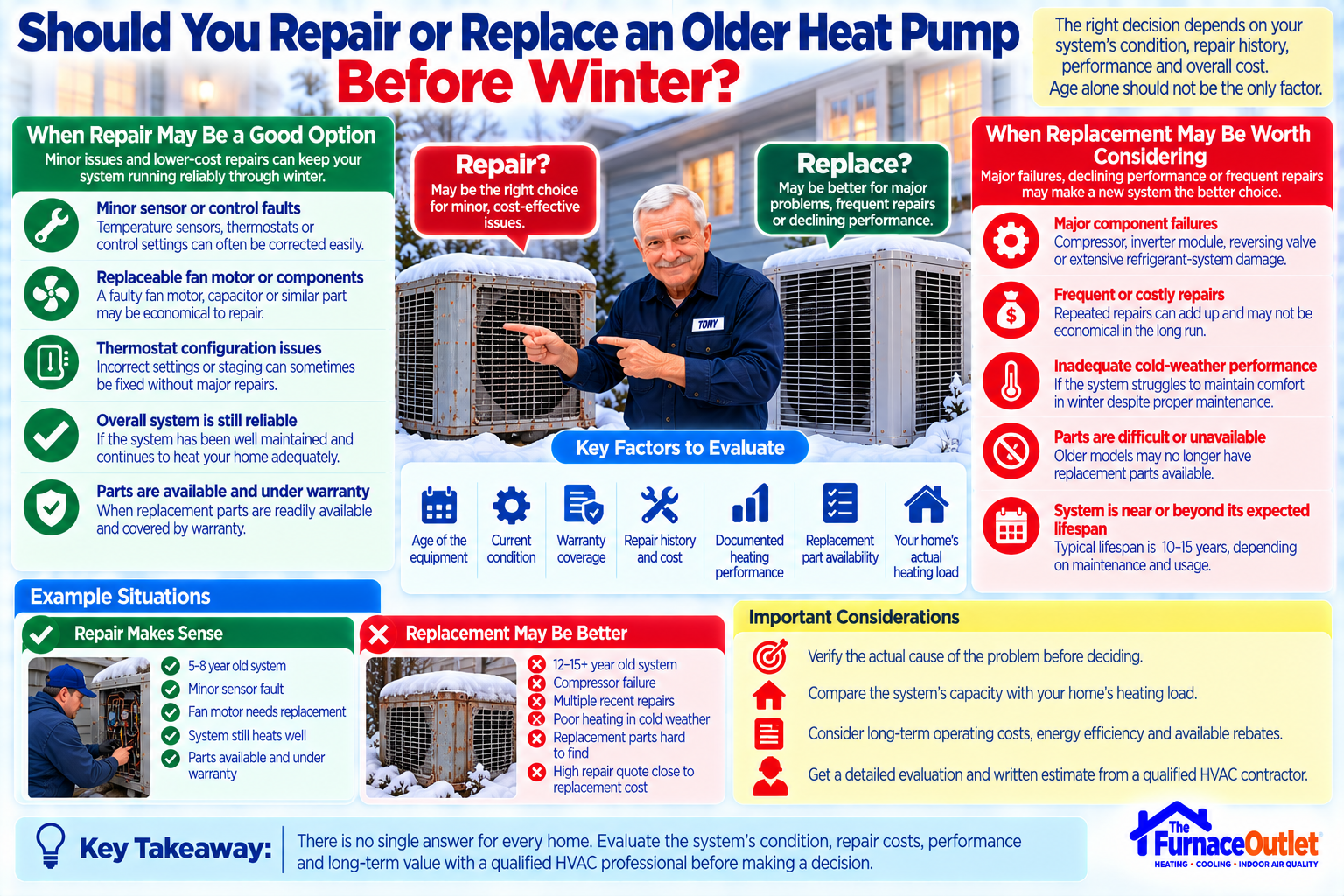 Should You Repair or Replace an Older Heat Pump Before Winter?