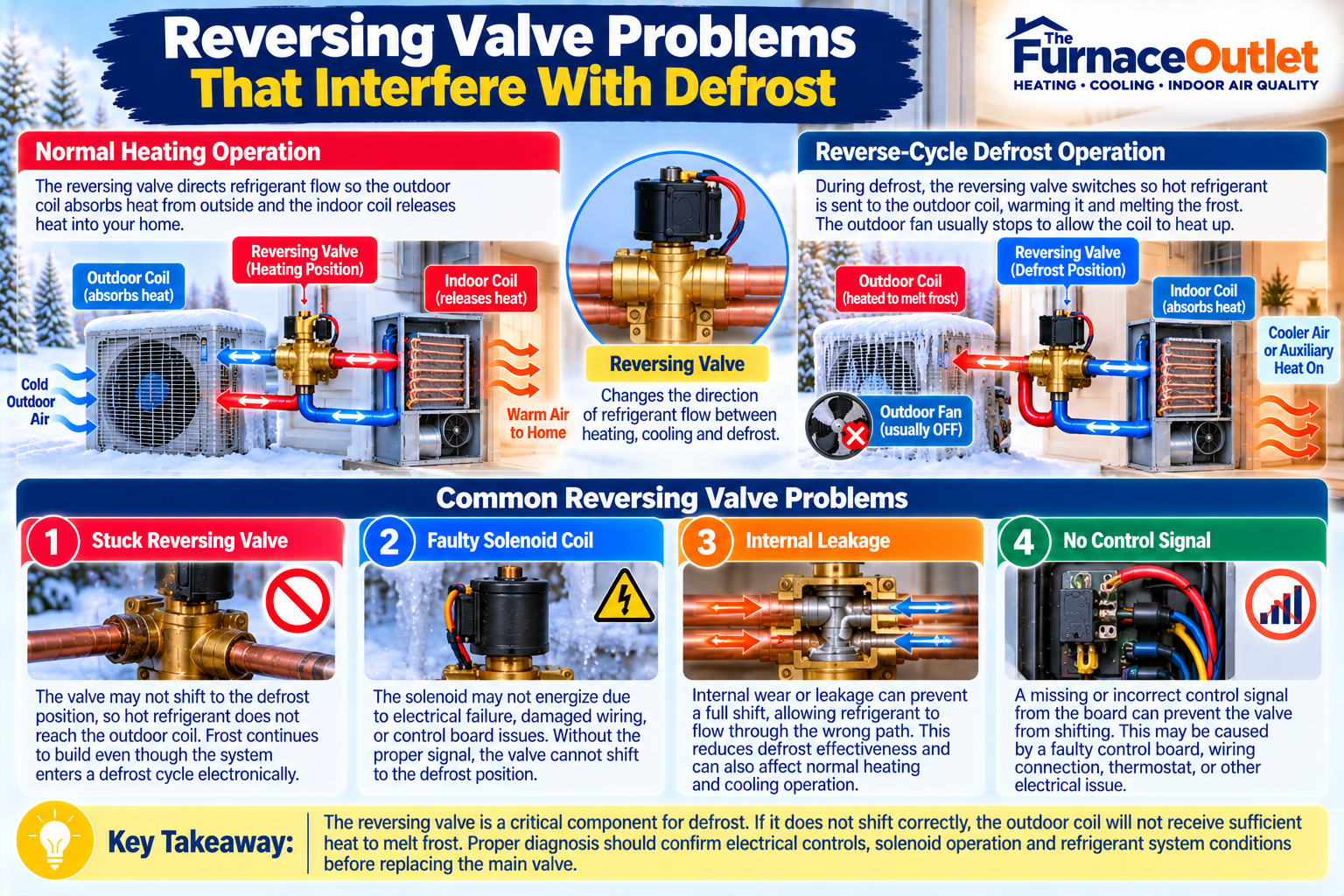 Reversing Valve Problems That Interfere With Defrost