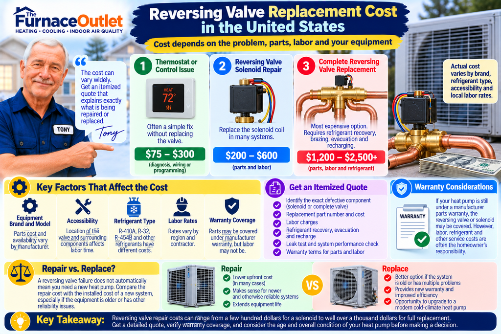 Reversing Valve Replacement Cost in the United States