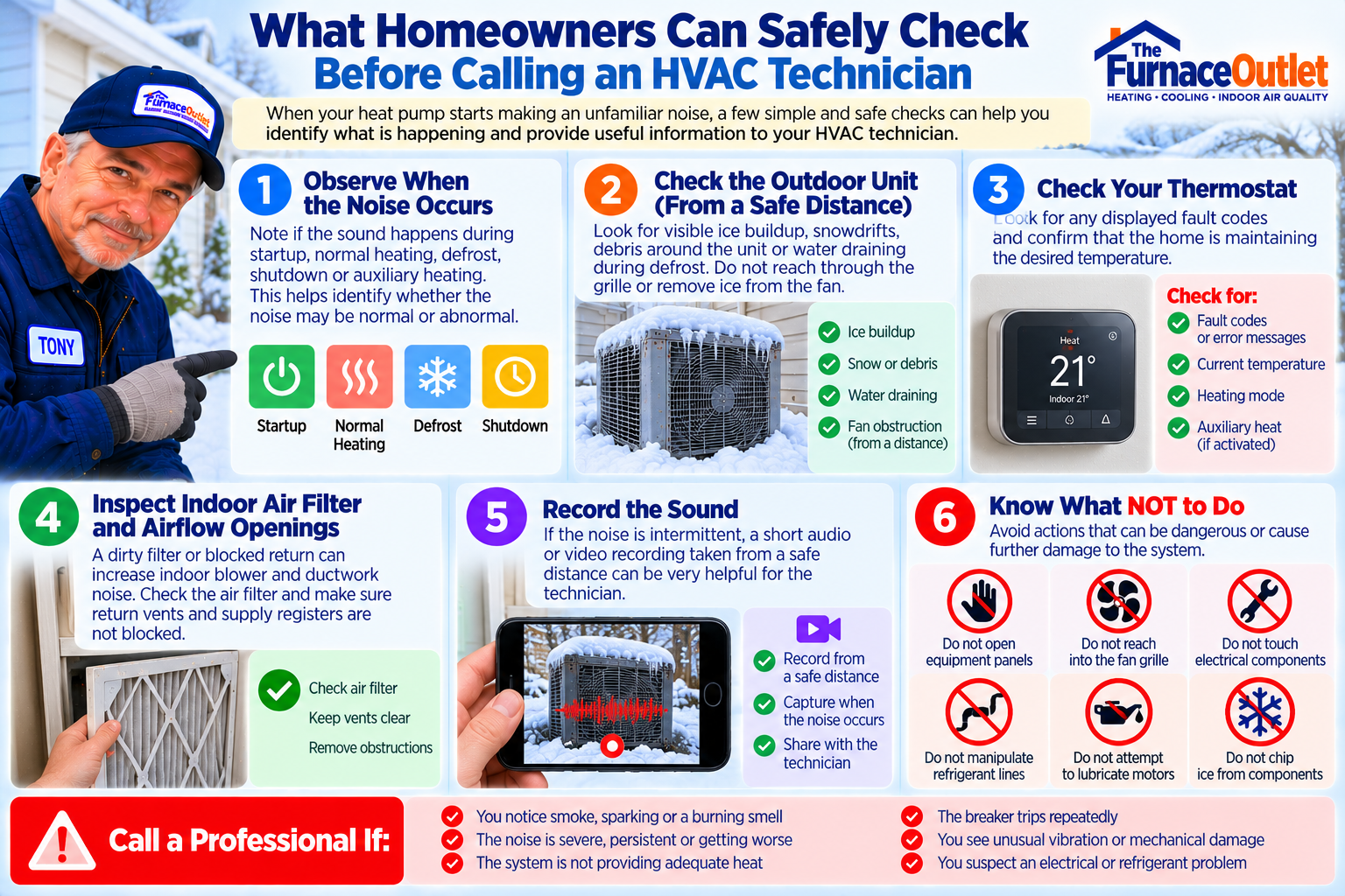 What Homeowners Can Safely Check Before Calling an HVAC Technician