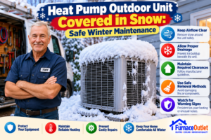 Heat Pump Outdoor Unit Covered in Snow: Safe Winter Maintenance