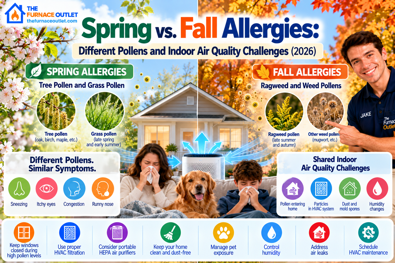 Spring vs. Fall Allergies: Different Pollens and Indoor Air Quality Challenges (2026)