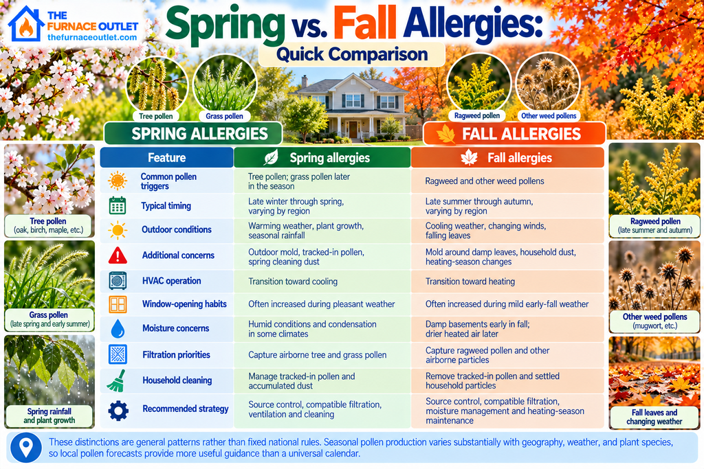 Spring vs. Fall Allergies: Quick Comparison