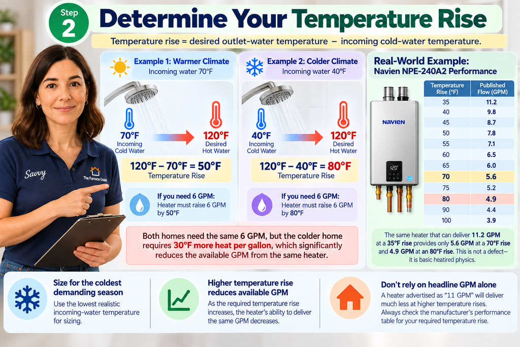 Step 2 Determine Your Temperature Rise