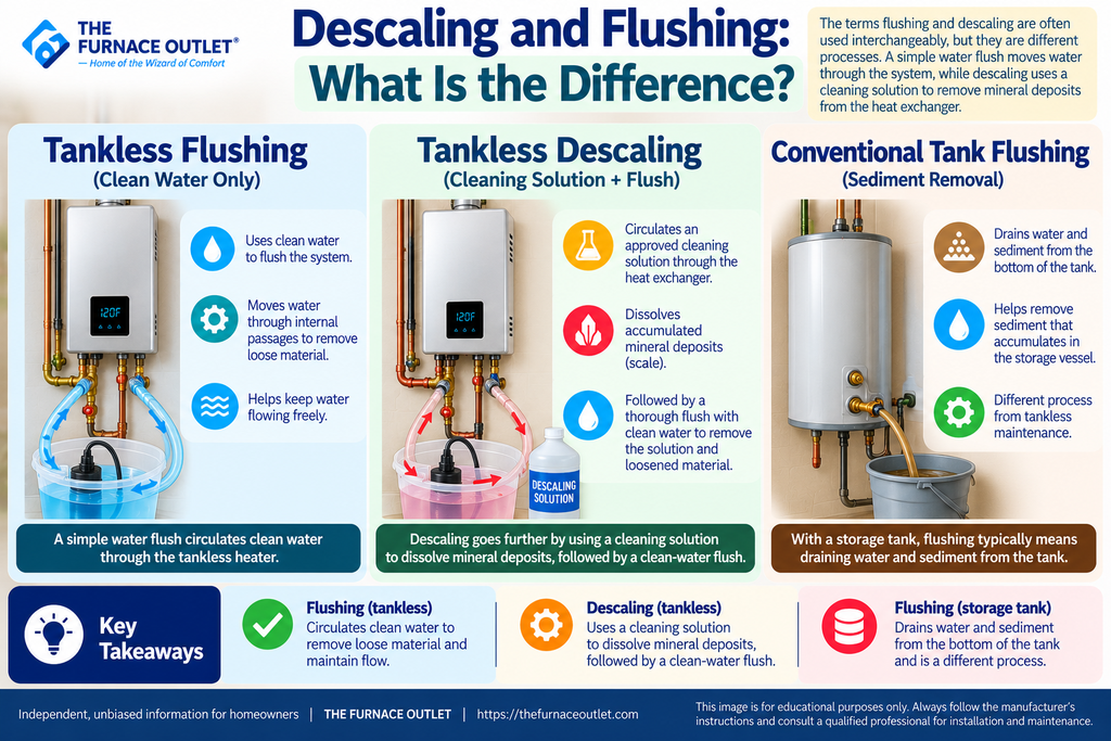 Descaling and Flushing: What Is the Difference