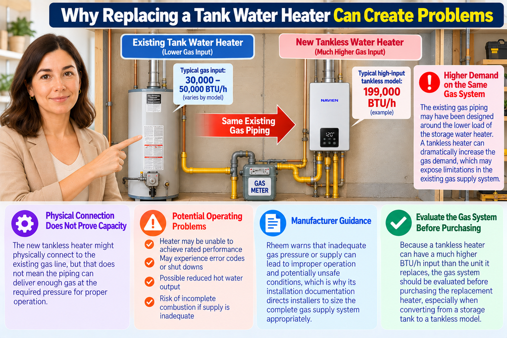 Why Replacing a Tank Water Heater Can Create Problems