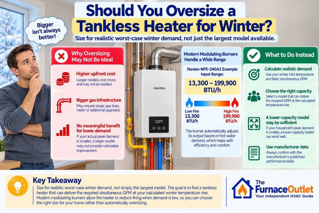 Should You Oversize a Tankless Heater for Winter?