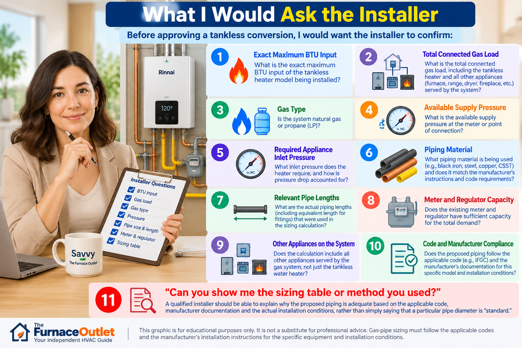 What I Would Ask the Installer