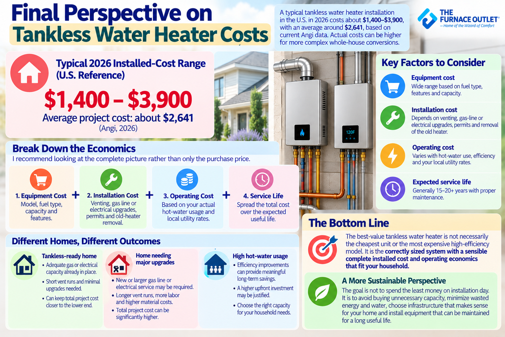 Final Perspective on Tankless Water Heater Costs