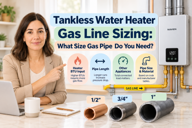 Tankless Water Heater Gas Line Sizing: What Size Gas Pipe Do You Need