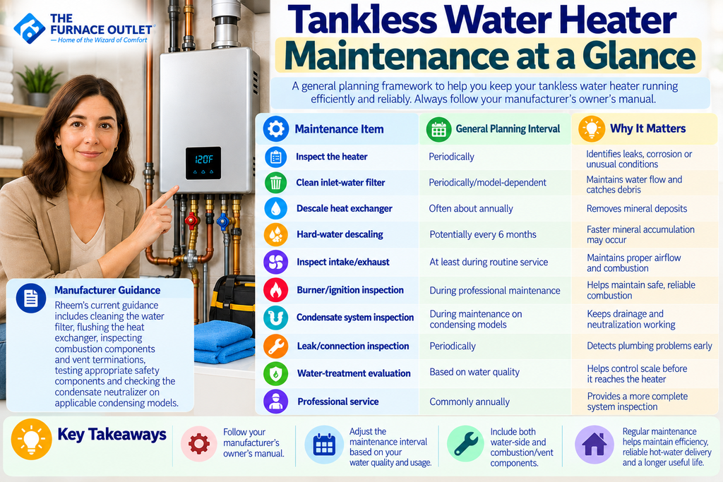Tankless Water Heater Maintenance at a Glance