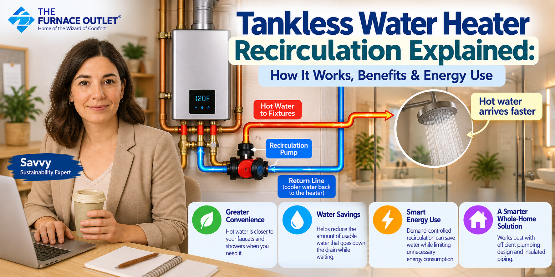 Tankless Water Heater Recirculation Explained: How It Works, Benefits & Energy Use