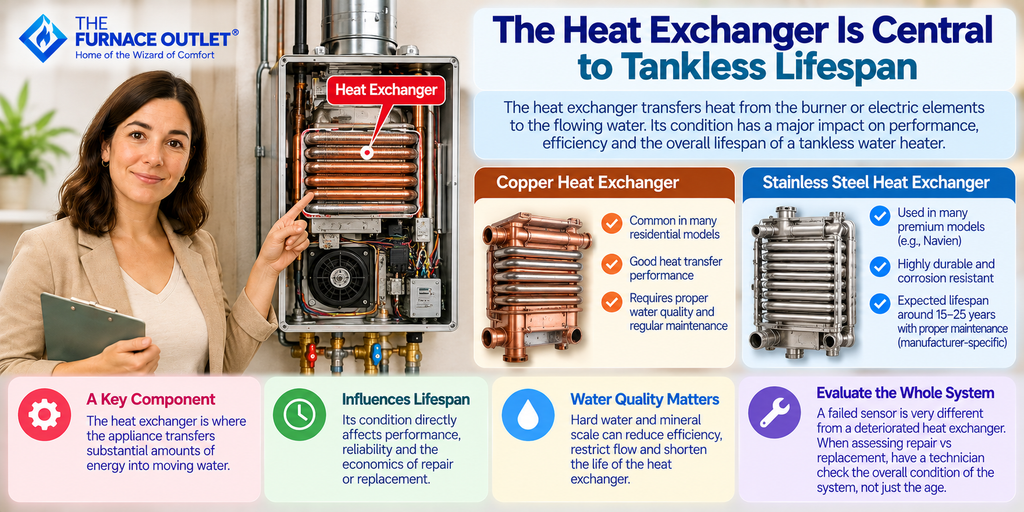 The Heat Exchanger Is Central to Tankless Lifespan