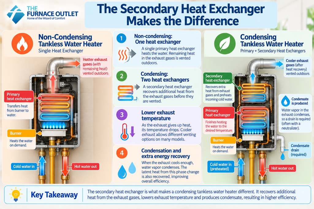 The Secondary Heat Exchanger Makes the Difference