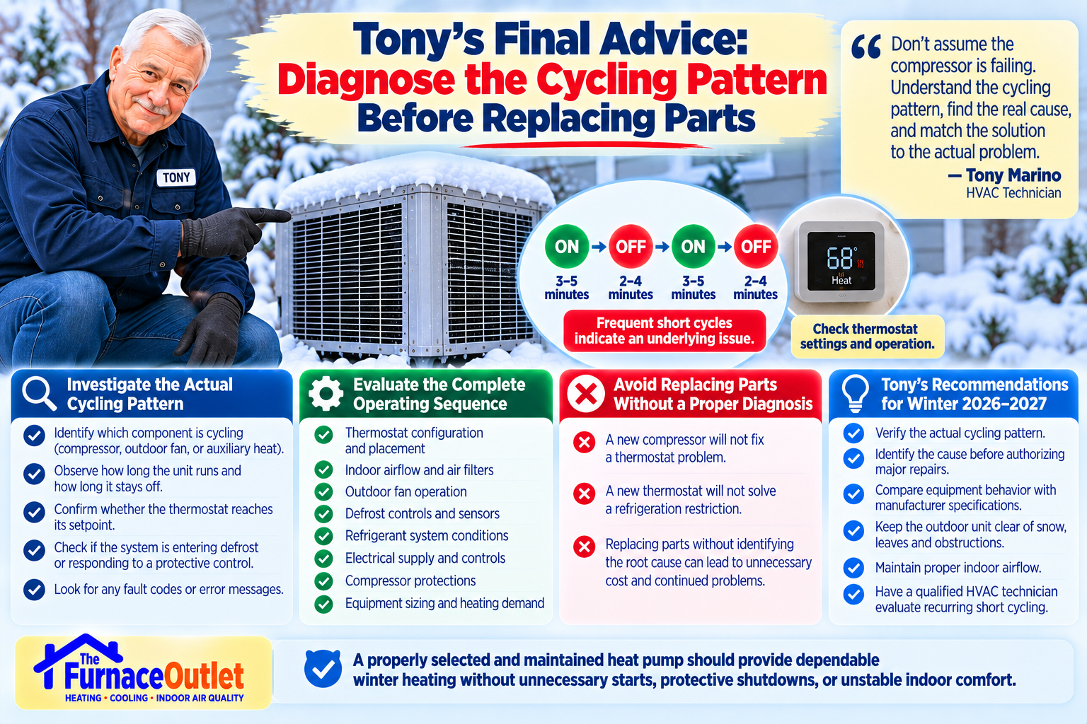 Tony's Final Advice: Diagnose the Cycling Pattern Before Replacing Parts