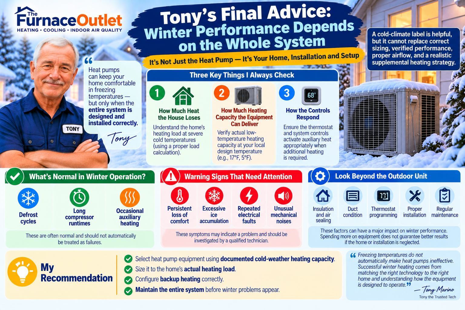Tony's Final Advice: Winter Performance Depends on the Whole System