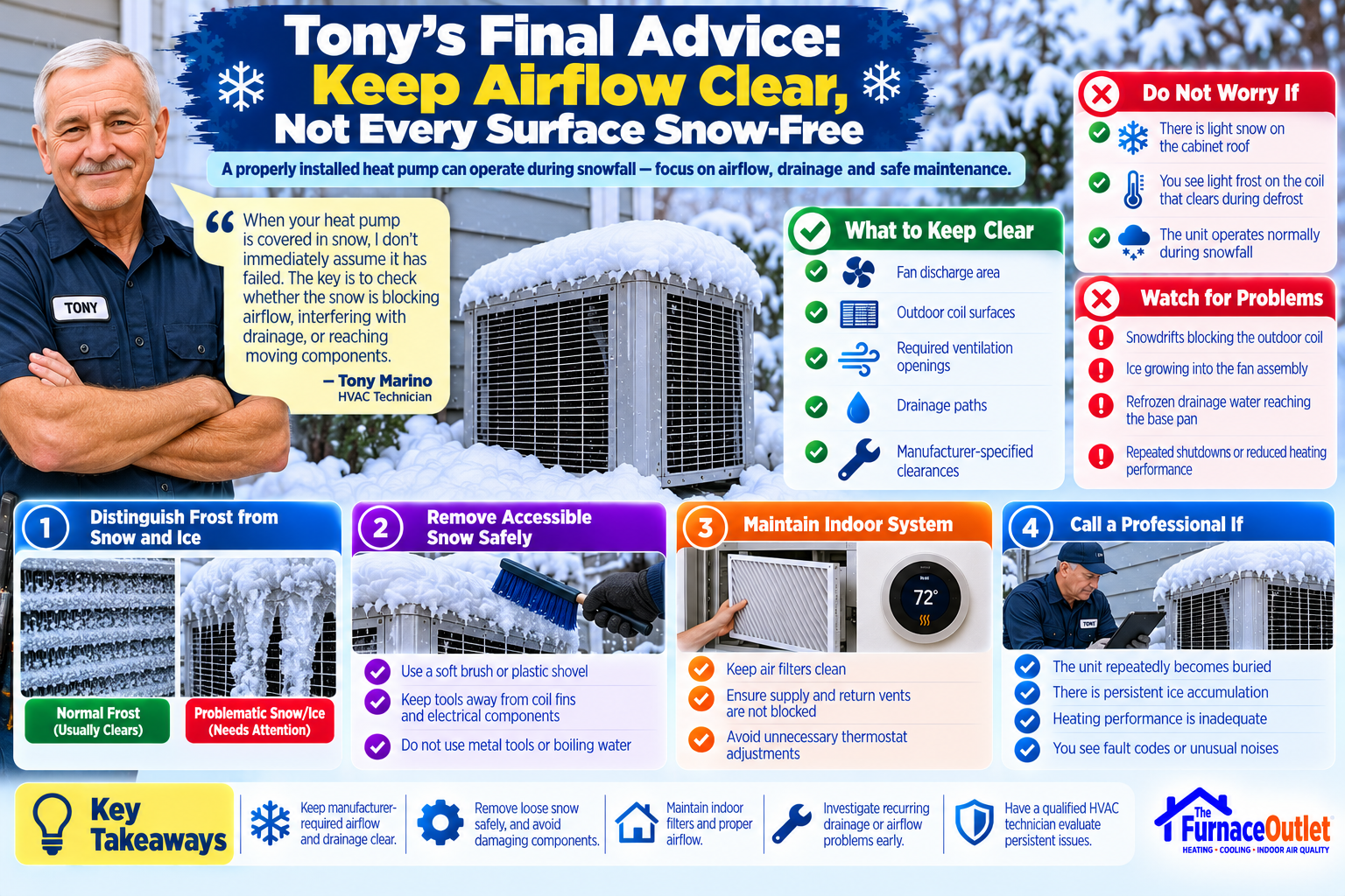 Tony's Final Advice: Keep Airflow Clear, Not Every Surface Snow-Free