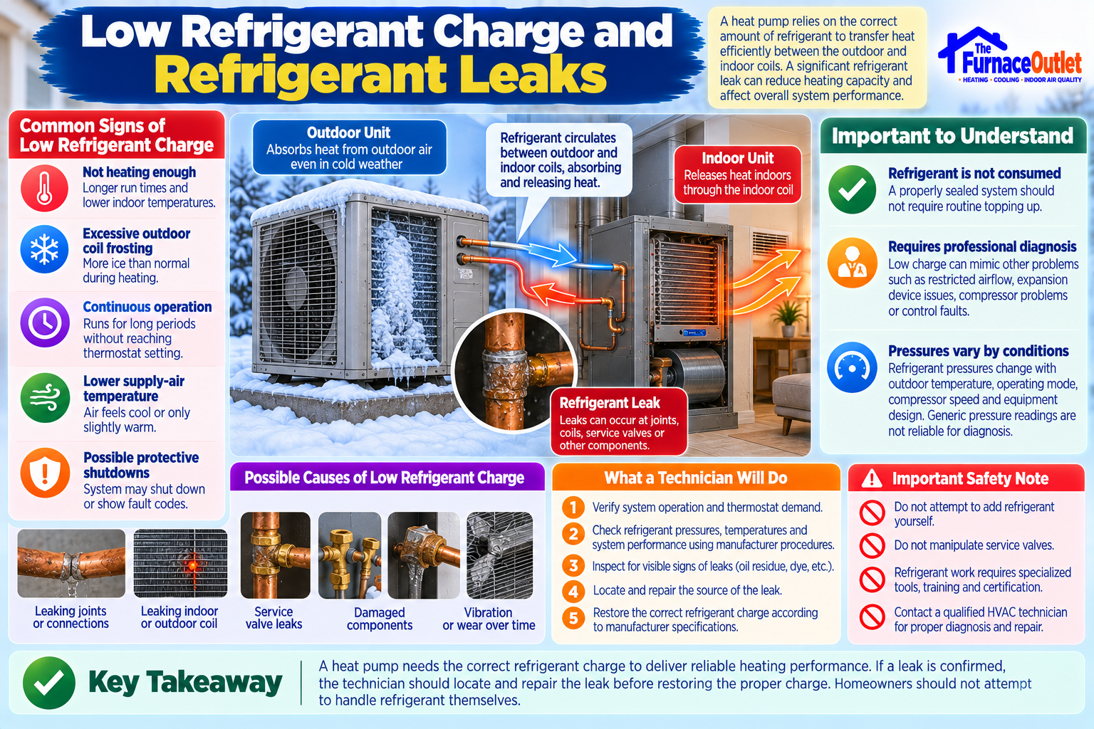 Low Refrigerant Charge and Refrigerant Leaks