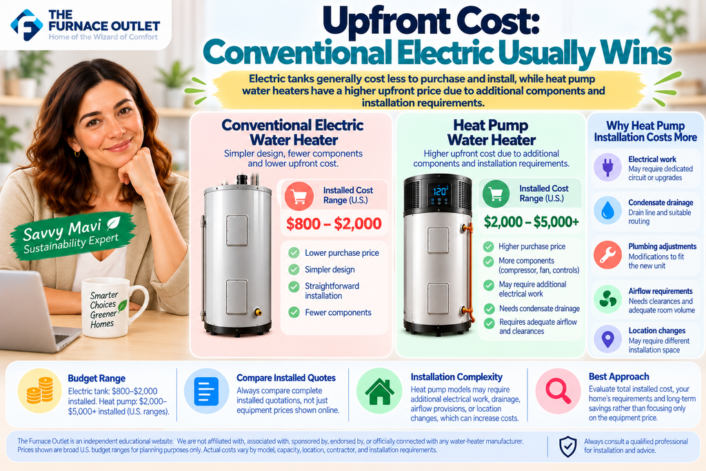 Upfront Cost Conventional Electric Usually Wins