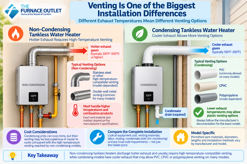 Venting Is One of the Biggest Installation Differences
