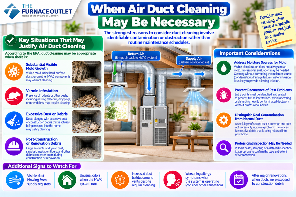 When Air Duct Cleaning May Be Necessary