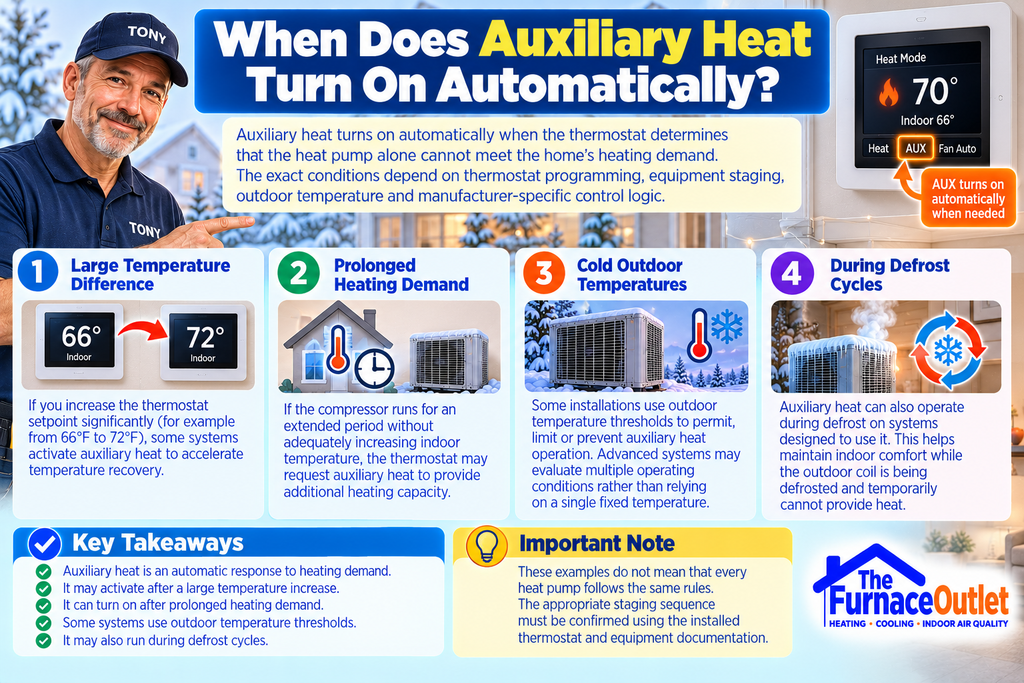When Does Auxiliary Heat Turn On Automatically?
