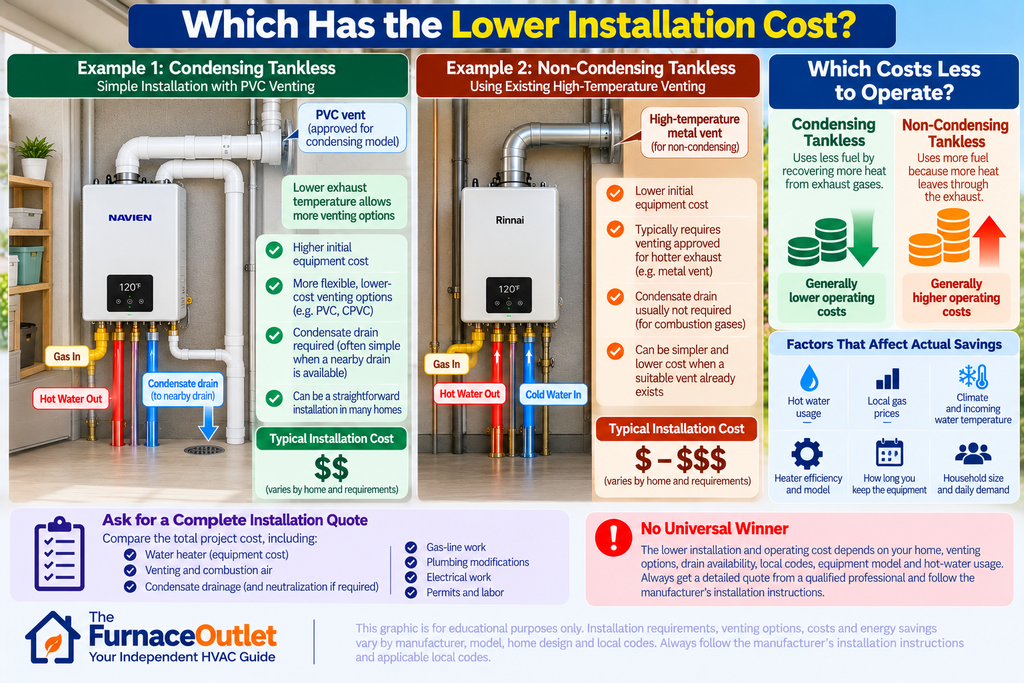Which Has the Lower Installation Cost