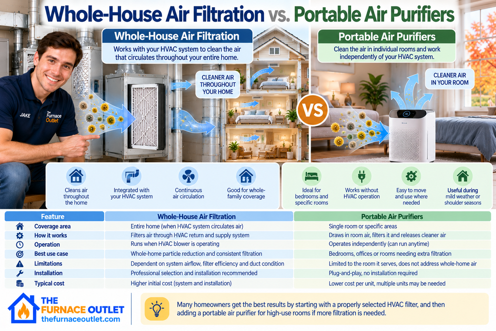  Whole-House Air Filtration vs. Portable Air Purifiers