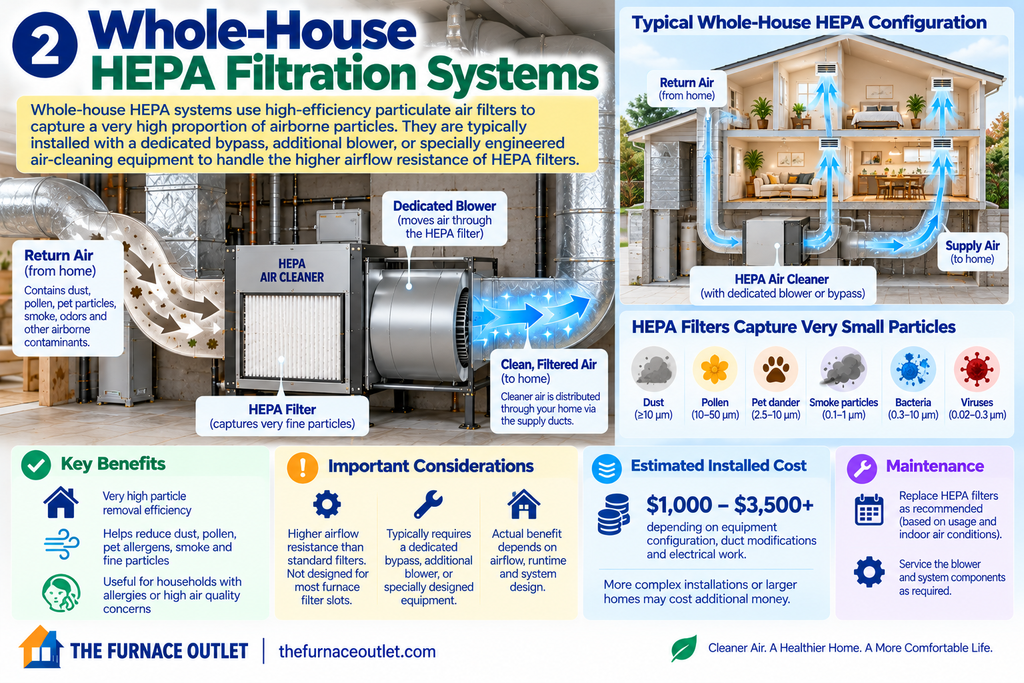 2. Whole-House HEPA Filtration Systems
