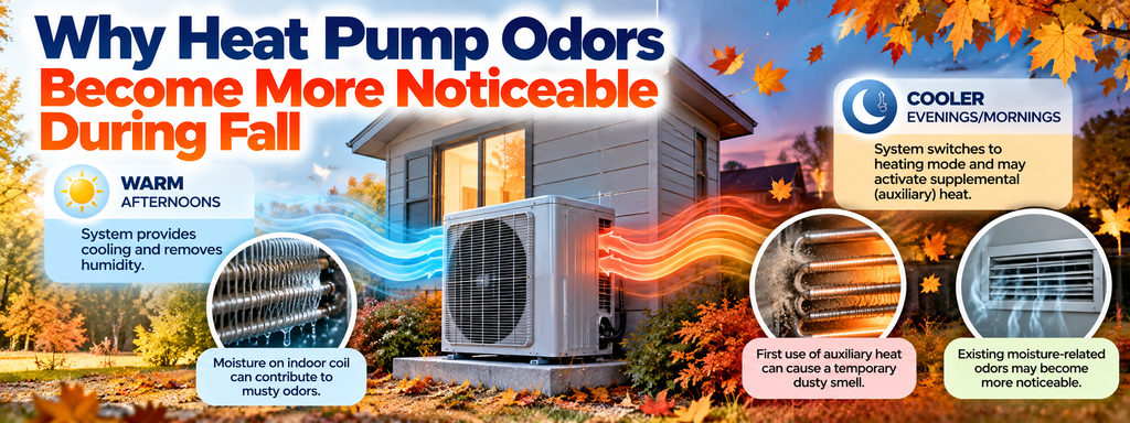 Why Heat Pump Odors Become More Noticeable During Fall