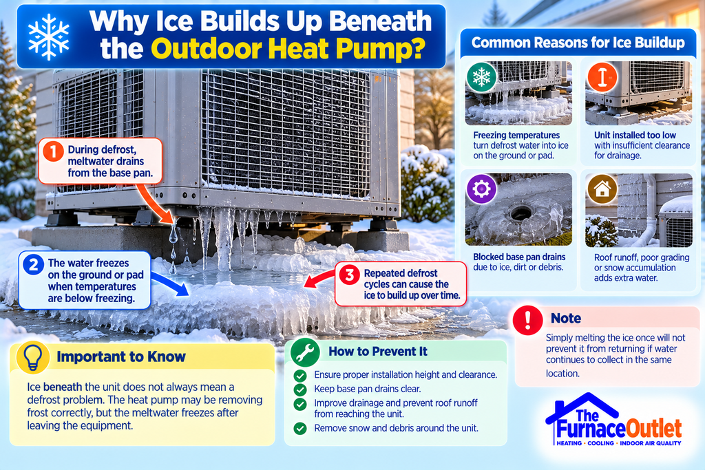 Why Ice Builds Up Beneath the Outdoor Heat Pump
