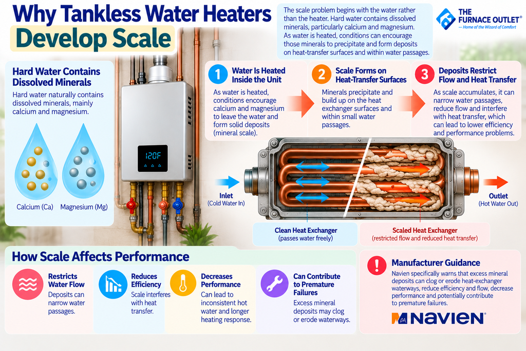 Why Tankless Water Heaters Develop Scale