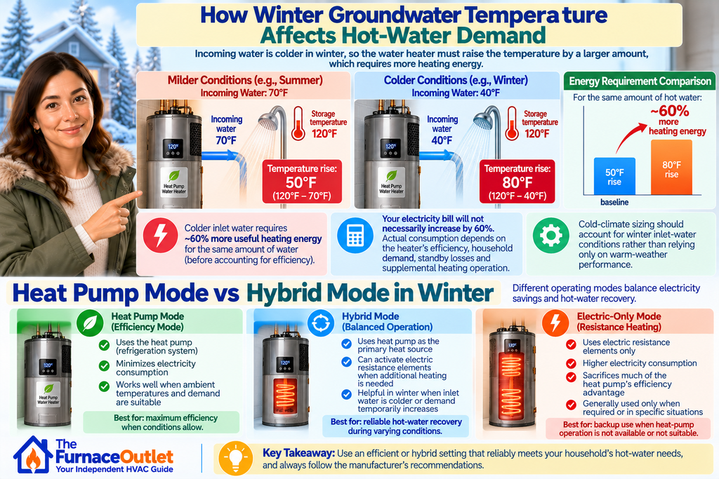 How Winter Groundwater Temperature Affects Hot-Water Demand