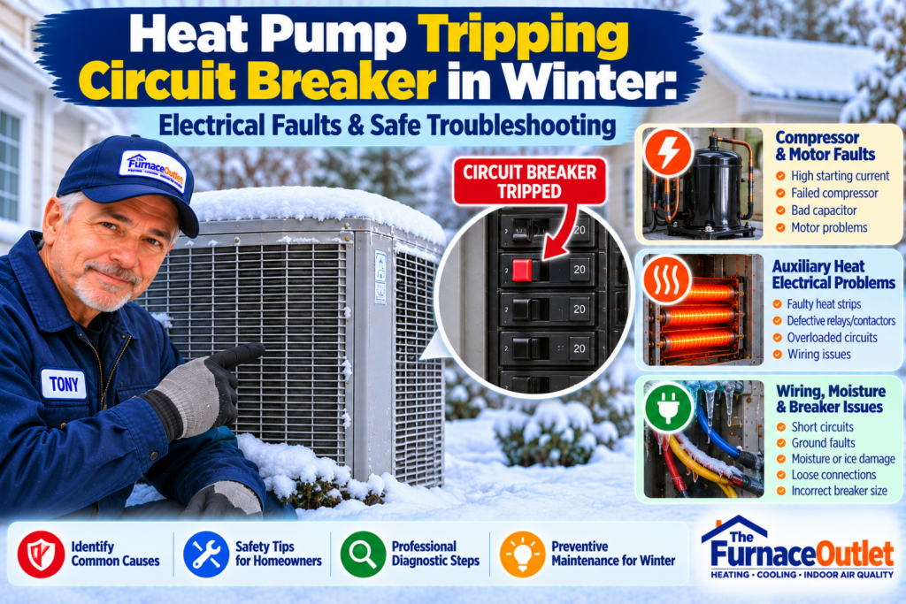 Heat Pump Tripping Circuit Breaker in Winter: Electrical Faults & Safe Troubleshooting