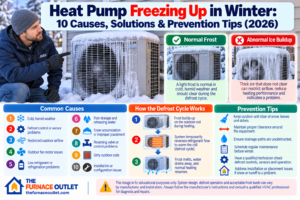 Heat Pump Freezing Up in Winter: 10 Causes, Solutions & Prevention Tips (2026)