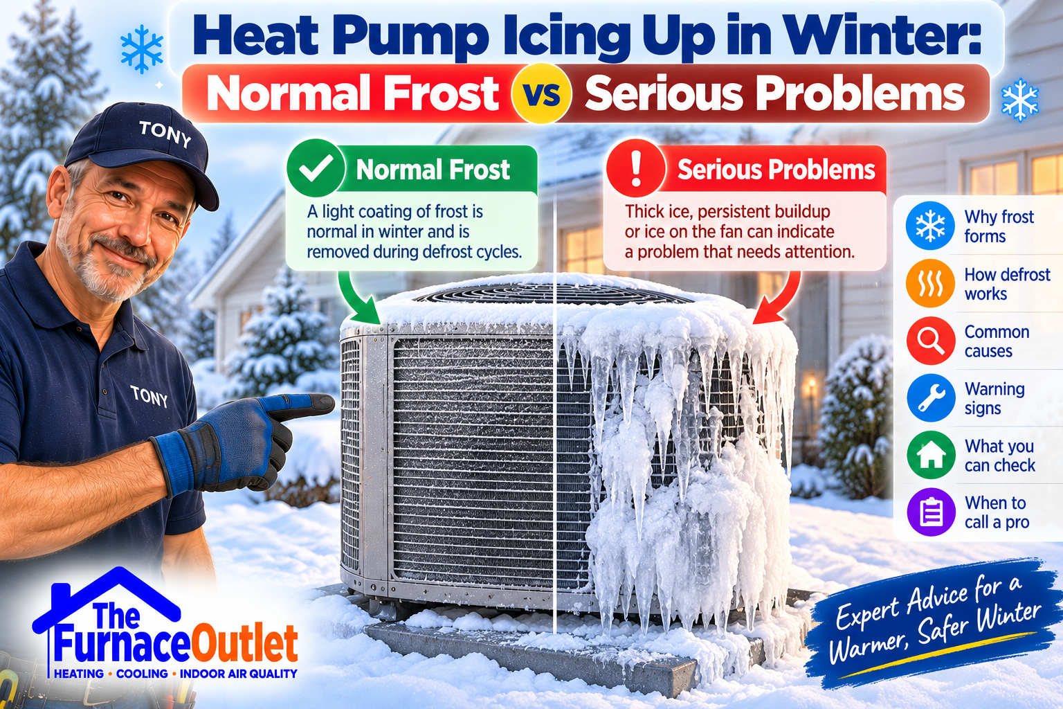 Heat Pump Icing Up in Winter: Normal Frost vs Serious Problems