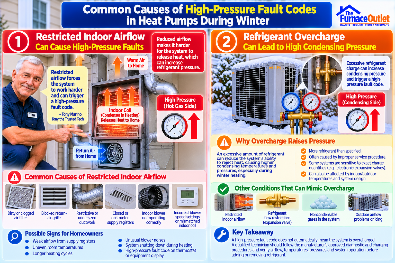 Restricted Indoor Airflow Causing High-Pressure Faults