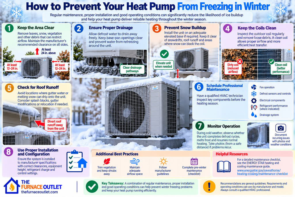 How to Prevent Your Heat Pump From Freezing in Winter
